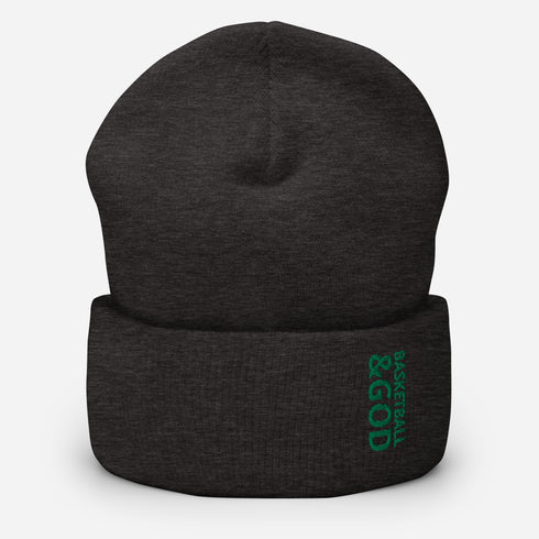 Basketball &God Irish Cuffed Beanie